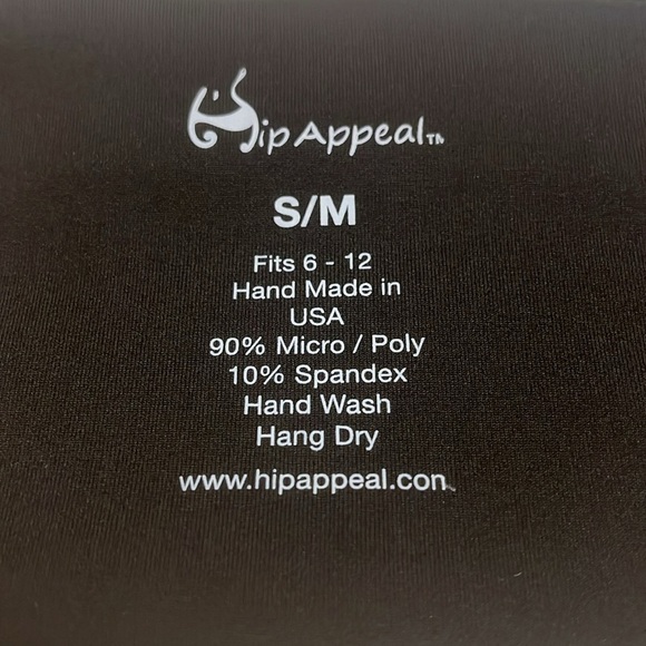 Hip Appeal Black stretch belt / with front & back Pouch w/ Blue Zipper size s/m - Picture 4 of 7